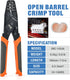 iCrimp IWC-1424A Crimping Tools for Deutsch DT Series Stamped & Formed Contact, Open Barrel Terminal Crimping Tool, AWG14 to AWG24 Wire Crimper by IWISS