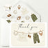 Loyoot 50 Pack Neutral Baby Shower Thank You Cards with Envelopes Stickers, Blank