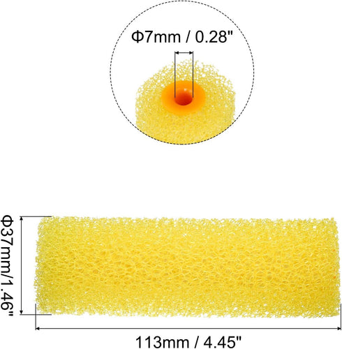 uxcell Paint Roller Cover 4 Inch - Medium Texture Sponge Brush for Household Wall Painting Treatment, 3Pcs
