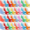 Jutom 32 Pcs Magazine File Holder Set, Colored Foldable Desk Organizer with White Label Stickers, Cute Cat Design