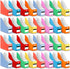 Jutom 32 Pcs Magazine File Holder Set, Colored Foldable Desk Organizer with White Label Stickers, Cute Cat Design