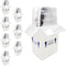 ZINPAKIN 7x6x10 Insulated Shipping Boxes for for Frozen Food, 8 Pack Perishable Shipping
