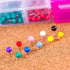 Yalis Push Pins 600-count Map Tacks Marking Pins, 1/8-Inch Plastic Beads Head, 10 Assorted Colors