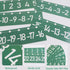 Number Line Bulletin Board - 20 to 120 for Wall Classroom, Eucalyptus Leaf Green Bulletin Border Trim Decor