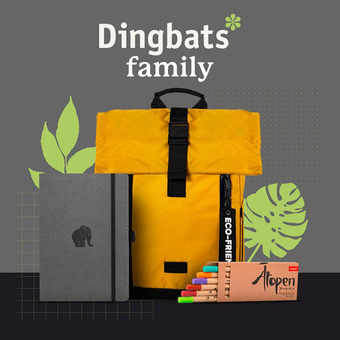 Dingbats A5 Wildlife Dotted Notebook Journal - Premium Vegan Leather Softcover for Writing, Note Taking, Travel