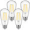 4-Pack Vintage E26 LED Edison Bulbs, 100W Equivalent, 1400LM High Brightness, 8W ST58 LED Filament, 4000K Daylight