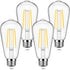 4-Pack Vintage E26 LED Edison Bulbs, 100W Equivalent, 1400LM High Brightness, 8W ST58 LED Filament, 4000K Daylight