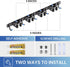 ZONGOOL 2 Pack Broom Holder Wall Mount, 4 Racks and 5 Hooks, Heavy Duty Organizer for Home Kitchen Garden