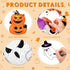 Pasimy Halloween Bulletin Board Decorations Set, Spider Bat Ghost Pumpkin Cutouts for Halloween Party Supplies