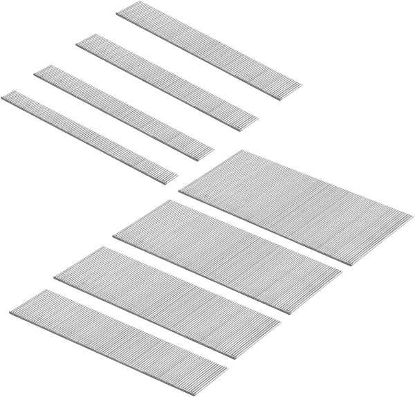 18 Gauge Brad Nails, 8 Sizes (2", 1-3/4", 1-1/2", 1-1/4", 1", 3/4", 5/8", 2/5") Galvanized for Pneumatic Nailer (1600)
