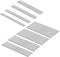 18 Gauge Brad Nails, 8 Sizes (2", 1-3/4", 1-1/2", 1-1/4", 1", 3/4", 5/8", 2/5") Galvanized for Pneumatic Nailer (1600)
