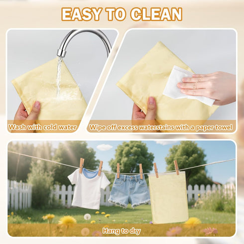 WERPEKA 2-Pack 13x17 Inch Beeswax Bread Bags for Homemade Bread, Reusable Sourdough Bread Storage Bags - Eco-Friendly
