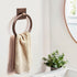 7-Inch Hammered Monarch Abode Bathroom Towel Holder Round Antique Copper Bathroom Hand Towel Holder for Bathrooms Wall