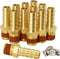 SUNGATOR 12-Pack Air Hose Fittings, 3/8" Barb to 1/4" NPT Repair Kit with Sealant, Male Brass Connectors with 12 Pcs