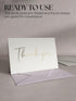 Twistionery Set 100 4x6 Thank You Cards & Envelopes - Blank Cards - Wedding, Baby Shower & More