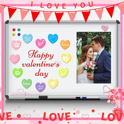 Roowest 600 Sheets Valentines Day Heart Sticky Notes, Heart Notepads, Colorful Sticky Pad for Home