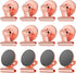 GRTARD 12-Pack Magnetic Clips with Anti-Scratch Sticky Pads - Refrigerator & Whiteboard Magnets for Home, Kitchen &