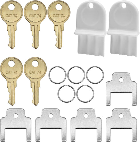 AYWFEY Toilet Paper Towel Dispenser Key Set, 12 Pcs Universal Paper Towel Dispenser