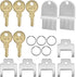 AYWFEY Toilet Paper Towel Dispenser Key Set, 12 Pcs Universal Paper Towel Dispenser