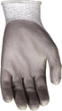 MCR Safety Gloves 9672L Dyneema 13-Gauge Polyurethane Shell Gloves with Palm and Finger Coating, Large, 1-Pair