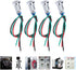 LED Light, 4 pcs 12 24V Indicator Lights, 8mm Electrical Indicator, Pre Wired Common Anode Industrial