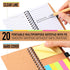 Chuangdi 20 Sets Employee Appreciation Gifts - Inspirational Spiral Notebook with Bamboo Pen
