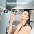 IPX7 JDO Shower Head Holder for Shower Head, Mount Bracket with LED Display Shower Thermometer, Waterproof Shower Head