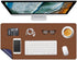 Writing Desk Pad Laptop Mat, PU Leather Desk Blotter Pad, Waterproof Durable Dual-Sided Writing Mat 16 X 24 Inch
