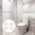 4Pcs 20mm/0.79" uxcell Toilet Bolt Caps, Plastic Push-On Toilet Seat Floor Bolts Caps, Universal Floor Bolts Caps