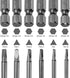 6pcs TA1.8-TA3 Triangle Screwdriver Bit, 1/4" Hex Shank, 2" Length Magnetic Tri-angle Power Tool