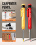 Nicpro 18 Pack Carpenter Pencil Set with Sharpener, Mechanical Pencils with 76 Refills, Carbide Scribe Tool, Heavy Duty