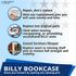 4pcs 131372 ReplacementScrews Billy Bookshelf Pins / Pegs Compatible with IKEA Part - Zinc Alloy Die-Cast Shelf