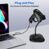 PecuMecu 2D PDF417 (TM-10CS) USB Barcode Scanner with Stand, Handheld QR Code Scanner Data Matrix Bar Code Reader