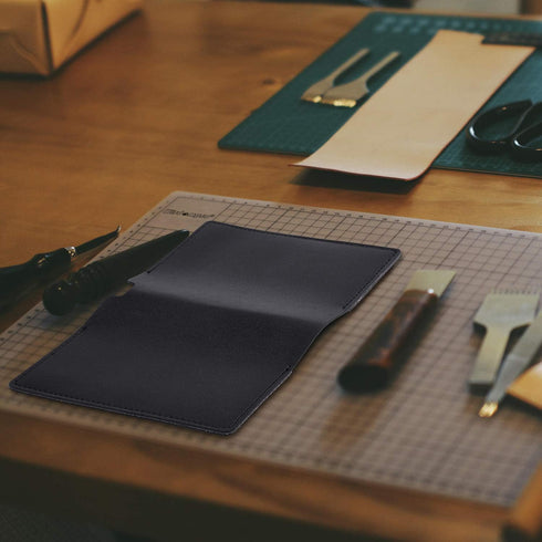 Wisdompro 2 Pack Journal Cover, PU Leather Notebook Cover for 3.5" x 5.5" Pocket Notebooks - Black