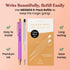MESMOS 3pc Fancy Pen Set for Women, Cute Boss Lady Gifts, German-Made Ink, Teacher Pens, Office Gifts