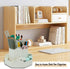 Upgrade 360 Degree Rotating Organizer Pencil Holder with 9 Slots, Multipurpose Desktop Storage Solution