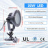 Eseigd 30W IP65 300W 11.5ft 3.5m (30W Clip Floodlight LED Work Light Waterproof Equivalent Cord with Plug Lights