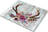 Smooffly Farmhouse Boho Mouse Pad - Rectangle Antlers Flowers Mat for Teachers Present - Office Supplies