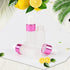 Kesell 50 Pack 5ml Frosted Glass Dropper Bottles with Rose Red Cap, 3 Funnels for Essential Oils and Perfume