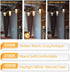 T10 Bulbs 2700K, Dimmable 4W 40W E26 3 Pack Edison LED Tube - Warm White, - Vintage Style, Equivalent to Incandescent