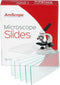 AmScope 72 pcs. Blank Microscope Slides - Pre-Cleaned Glass Slides for Microscopes