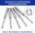 10 3/16 M2 Tondiamo Pcs Drywall Router Bits Drywall Rotor Tips High Speed Steel Cutting Bit Downward Router Cutout