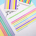 Highlighter Tape Set (1600PCS) - 10 Packs Transparent Sticky Notes, Writable Long Page Markers Tabs for Notebooks