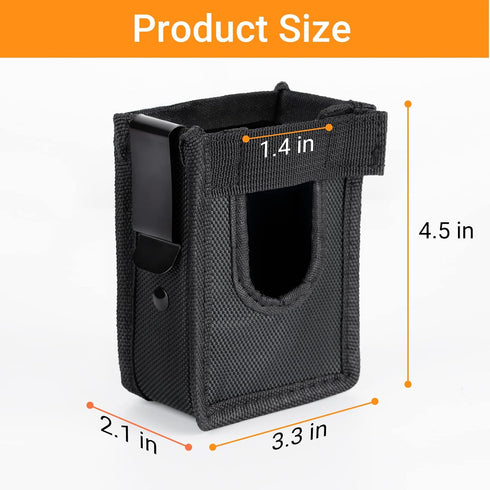 Tera Universal Barcode Scanner Holster Portable Handheld Bar Code Reader Carrying Case with Metal Belt Clip Hook