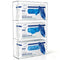 Triple Glove Box Holder Wall Mount, 3 Compartments Clear Acrylic Rubber Nitrile