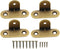 HJ Garden 4pcs Metal Corner Brackets Furniture Protector Decorative Right Angle Guards, Bronze