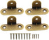 HJ Garden 4pcs Metal Corner Brackets Furniture Protector Decorative Right Angle Guards, Bronze