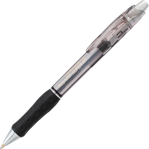 Pentel RSVP Super RT Ballpoint Pen, Medium Line (1.0mm) Black Ink, 3-Pk - BX480BP3A