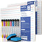 Nicpro 2 Pack Dry Erase Lap Board 9 x 12 inches, Double Sided Blank & Lined Small Lapboard with 8 Pens, 2 Erasers