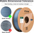 eSUN Fast Printing Speedy PLA Filament, 1.75mm, 1KG Spool (2.2 LBS) for High Speed 3D Printers, Light Grey